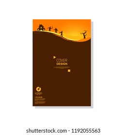 simple cover template. Halloween themed vector. suitable for banners, web, printing needs, decor, border, etc.