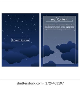 Simple cover/template for announcement or invitation.