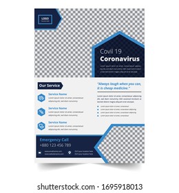 Simple Covid-19 Medical Flyer Template