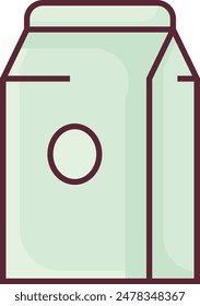 simple cow milk icon illustration