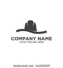 Simple Cowboy Hat Logo Design.