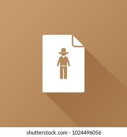 simple cowboy icon