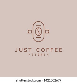 simple and cozy coffee logo design