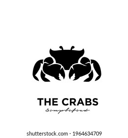 simple Crab Logo Design Vector Template Modern Design Vector Illustration isolated background