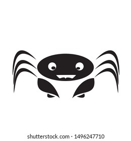 simple crab vector logo design