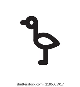 Simple crane icon, Vector outline icon on white background.