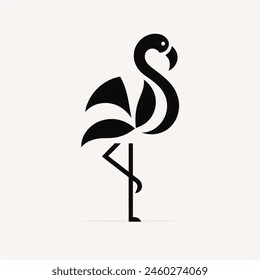 simple crane logo design in black on a white background