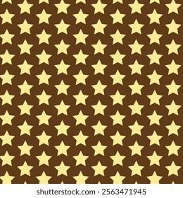 simple cream colour star pattern on deep brown colour background