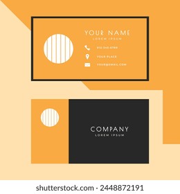 Diseño sencillo y creativo de tarjetas de visita a dos caras