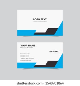 Simple creative abstract corporate business card template