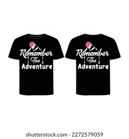 Plantilla de diseño de camisetas de aventura simple y creativa 