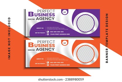 simple and creative banner design template .
