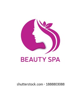 Simple and creative beauty skin care logo design vector