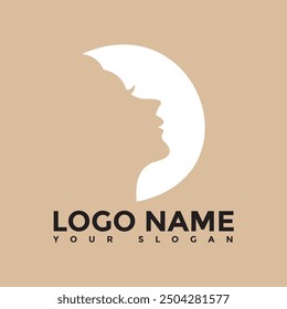 Simple and creative beauty skin care logo design vector.Beautiful woman logo for  beauty logo.