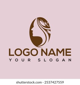 Simple and creative beauty skin care logo design vector. Nature beauty logo design with unique style Premium Vector.