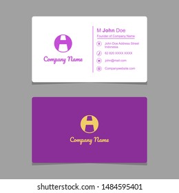 simple & creative business card design for company and personal business collection. EPS 8 vector illustration, no transparency, no gradients - Vector