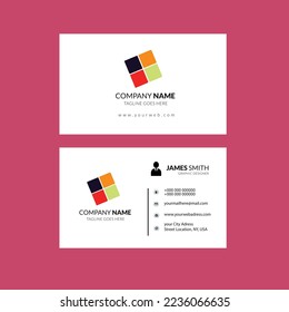 Diseño sencillo y creativo de tarjetas de visita
