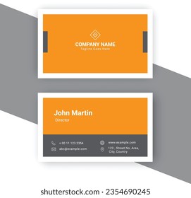 simple creative business card in multiple colors , minimalist visiting card vector design template 