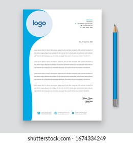 Simple Creative Business style letter head templates for your project design, Vector illustration.