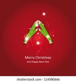 Simple and creative card on Merry Christmas