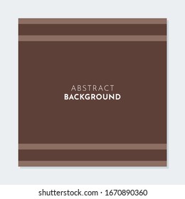 Simple and creative chocolate line background template. Clean brown line pattern illustration suitable for brochure, social media post and flyer