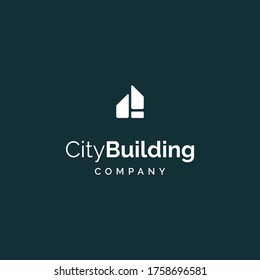 simple and creative city building company logo design inspiration
