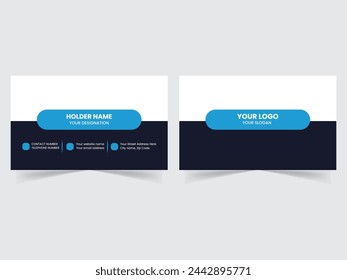 Plantilla de diseño de tarjeta de visita limpia creativa simple