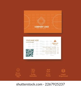 Simple Creative and clean corporate Business Card Layout.corporate business card template layout.Vector illustration.Stationery design