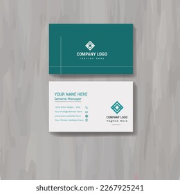 Simple Creative and clean corporate Business Card Layout.corporate business card template layout.Vector illustration.Stationery design