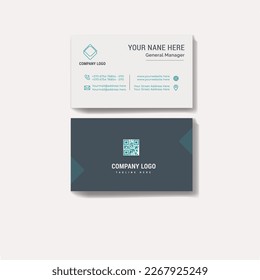 Simple Creative and clean corporate Business Card Layout.corporate business card template layout.Vector illustration.Stationery design