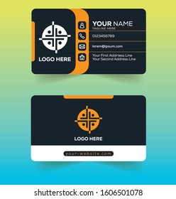Simple, Creative and Clean Double-sided Business Card Template Design for using personal or marketing purposes