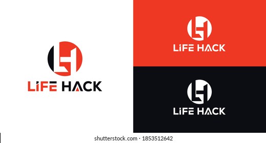 Simple, Creative and Clean LH logo Design for Print, Digital, Banner, Icon, print T-Shirts, and Other Marketing Material Purpose  