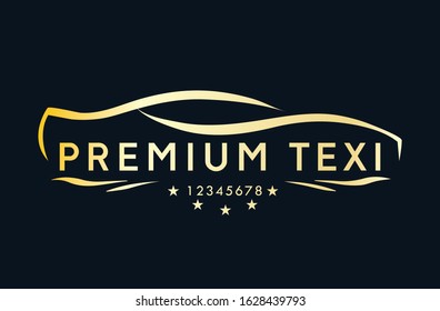 Simple, creative and clean premium taxi design logo design template for marketing purposes