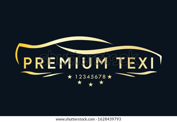 Simple, creative and clean premium\
taxi design logo design template for marketing\
purposes