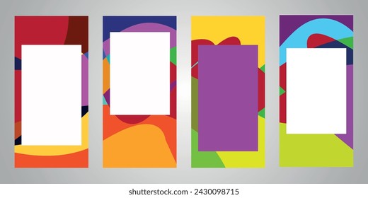 Simple creative colorful abstract cover, for background