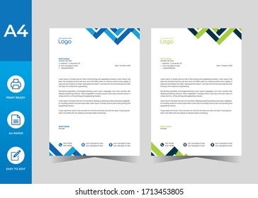 Simple creative Colorful and Modern abstract letter head business templates for your project.clean design and Vector illustration