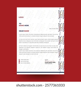 Simple creative Colorful and Modern abstract letter head business templates for your business. clean design template.