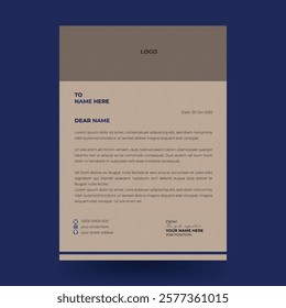Simple creative Colorful and Modern letter head business templates for your project. clean design.