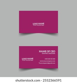 Simple Creative Corporate Business Card Design