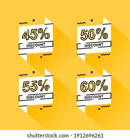 Simple and creative discount tag template. Easy to edit with vector file. Can use use for your creative content. Especially about marketing and advertising design element