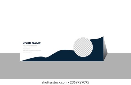 einfaches und kreatives E-Mail-Signaturdesign für Unternehmenszwecke.