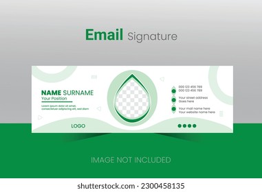 Simple and creative email signature template design template