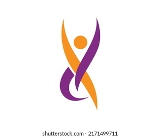 Simple and Creative Figure with Warm and Happy Gesture