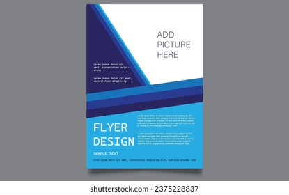 Simple creative flyer vector and template.