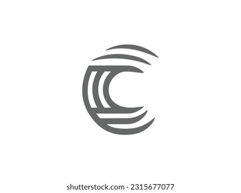 Logo de una carta simple creativa 
 diseño en vector