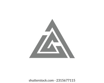 Logo de una carta simple creativa 
 diseño en vector