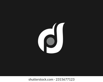 Logo de una carta simple creativa 
 diseño en vector