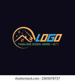 Simple creative Home wash logo design concept suitable for company logo, print, digital, icon, apps, and other marketing material purpose