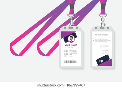 Simple and Creative  ID Card Design Template
