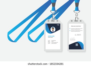  Tarjeta de identificación simple y creativa con ilustración vectorial aislada de lastre.